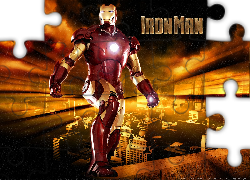 Iron Man, robot, deszcz