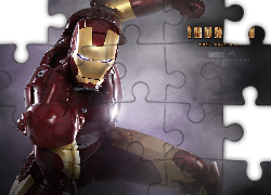Iron Man, dym, robot
