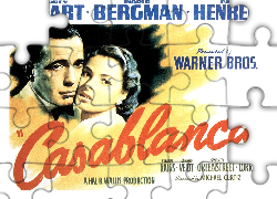 Casablanca, Humphrey Bogart, Ingrid Bergman, napisy