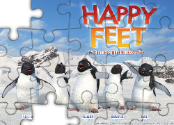 Tupot małych stóp, Happy Feet, pingwiny, lód