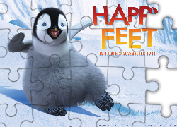 Tupot małych stóp, Happy Feet, stepujący, pingwin