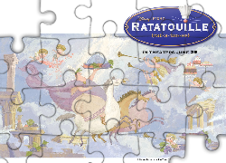 Ratatuj, Ratatouille, malowidło, konie, anioły