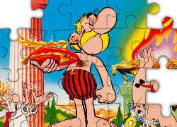Asterix i Obelix, złoty, laur