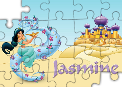 Jasmine, Dżasmina, Film animowany, Aladyn, Aladdin