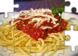 Spaghetti, Makaron, Sos, Ser