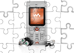 Sony Ericsson W880i, Srebrny, Słuchawki