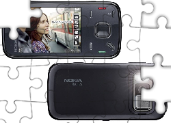 Nokia N86, Czarny, Tył, Flesz
