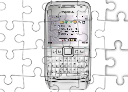 Nokia E71, Srebrny, Ekran