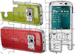 Nokia N79, Srebrna, Zielona, Czerwona