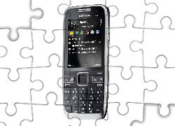 Nokia E55, Czarna, Srebrna, 3G