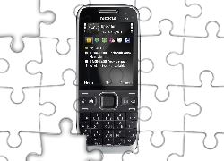 Nokia E55, Czarna, Przód