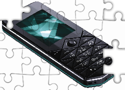 Nokia 7500, czarna, Paski
