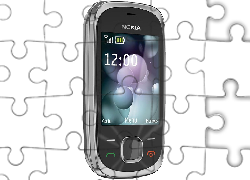 Nokia 7230, Czarna, Srebrna, Rozsuwana