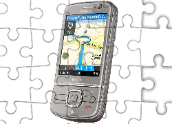 Nokia 6710 Navigator, Srebrna, Przód