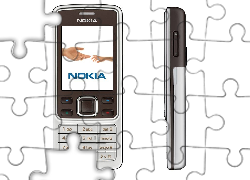Nokia 6301, Srebrna, Przód, Bok