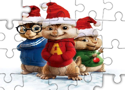 Alvin i wiewiórki, Alvin and the Chipmunks, Czapki, Mikołaja