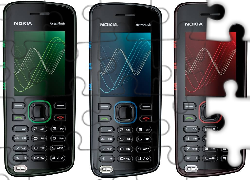 Nokia 5220, Zielona, Czerwona, Niebieska