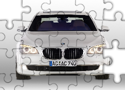 Białe, BMW seria 7 F01, Angel, Eyes