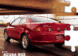 Czerwona, Acura RSX, Tył