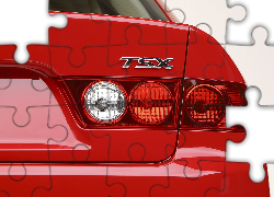 Acura TSX, Logo, Lampa, Tył