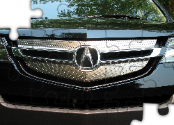 Przód, Acura MDX, Atrapa, Logo, Emblemat