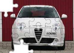 Biała, Alfa Romeo MiTo, Lusterka, Logo