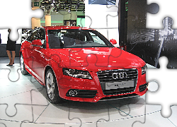 Czerwone, Audi A4 B8, Salon, Genewa