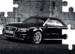Czarne, Audi RS4, Kabriolet