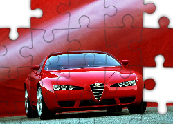 Czerwona, Alfa Romeo Brera, Tło