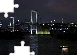 Most, Tęczowy, Nocą, Tokyo