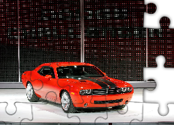 Czerwony, Dodge Challenger, Coupe