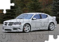 Biały, Dodge Avenger, Pakiet, Stylistyczny