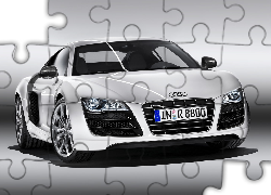 Audi R8, Biała, Maska