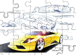 Lamborghini Murcielago, Szkic, Projekt