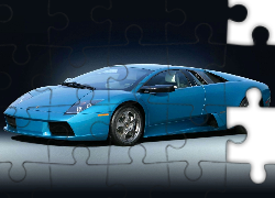 Niebieskie, Lamborghini Murcielago, Chromowane, Alufelgi