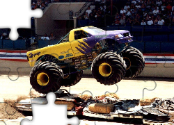 Monster, Truck, Skok