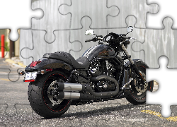 Harley Davidson Night Rod Special, Czarne, Tłumiki