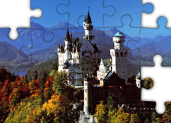 Niemcy, Bawaria, Zamek Neuschwanstein, Góry, Niemcy