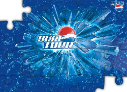 Logo, Pepsi, Niebieskie, Tło