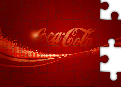 Logo, Coca, Cola, Czerwone, Tło