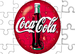 Czerwone, Okrągłe, Logo, Coca Cola