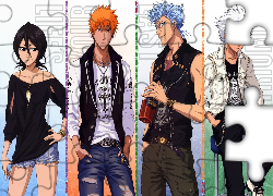 Bleach, Rukia, Ichigo, Grimmjow, Toshiro