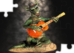 Smok, Kapelusz, Gitara