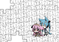 Chibi , Hatsune Miku, Megurine Luka