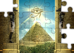 Piramida, Kosmiczne, Oko, Posągi