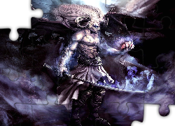 Demon, Skrzydła, Rogi, Serce