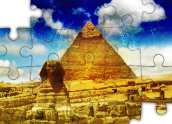 Piramida, Sfinks, Egipt