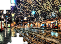 Dworzec, Milan, Włochy
