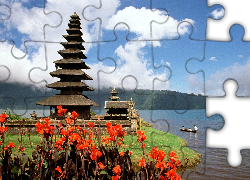 Indonezja, Świątynia, Ulun, Danu, Jezioro, Bratan, Bali