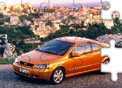 Opel, Astra, Coupe, Bertone, Skały